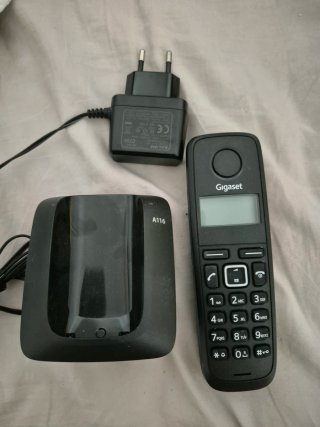 Teléfono Inalámbrico Gigaset A116 Negro