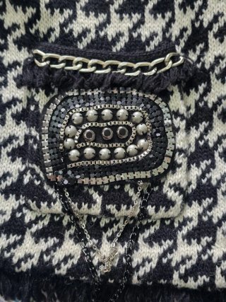 CHAQUETA ZARA PATA DE GALLO. TALLA M