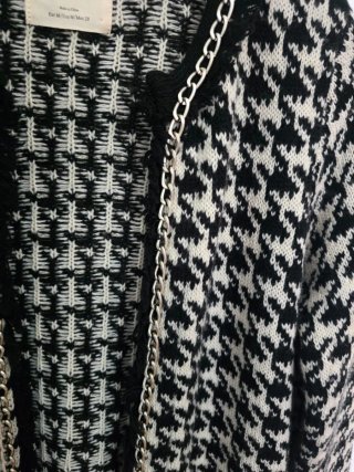CHAQUETA ZARA PATA DE GALLO. TALLA M