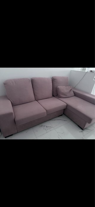 Sofá Chaise Longue Rosa