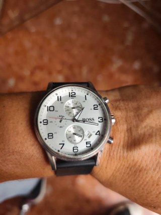 Reloj Hugo Boss Plata y Negro
