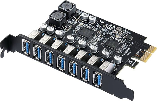 Tarjeta de Expansión PCIe a 7 Puertos USB #901000