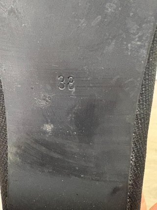 Botines Calcetín Negros Talla 38 Tacón Ancho
