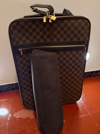 Maleta Louis Vuitton Pégase 55 Damier Ébène