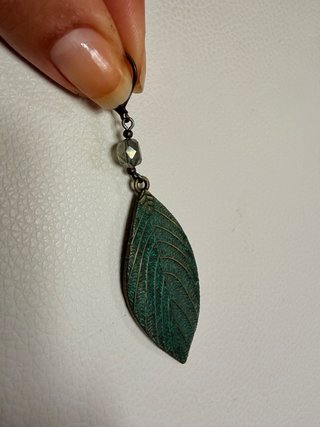 Pendientes Vintage con Motivo Botánico