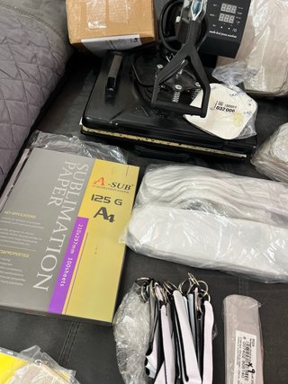 Lote de Sublimación con Prensa y Accesorios