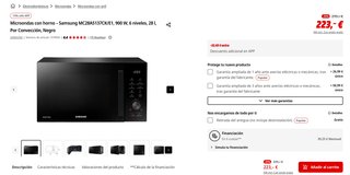 Microondas con Horno y Freidora de aire - Samsung