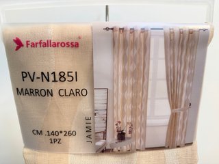 Cortina jacquard con ollaos 140x260 cm