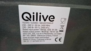 Microondas Qilive 152343 Negro Grande