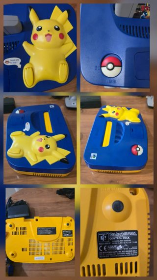 Nintendo 64 Pikachu Edición Limitada + 2 Mandos