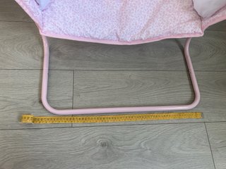 Cuna colecho para muñecas rosa