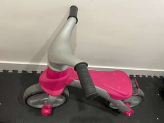 Bici/moto infantil rosa y gris