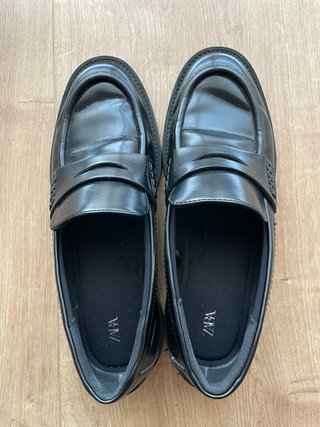 Mocasines Zara Negros Mujer