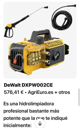 Hidrolimpiadora DeWalt Profesional DXPW002CE