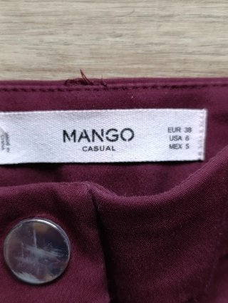 Pantalones Mango morados