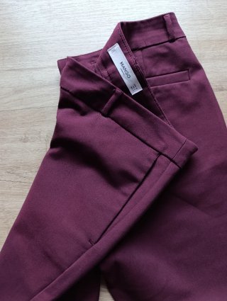 Pantalones Mango morados