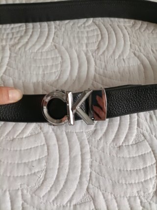 Cinturón Calvin Klein Negro Hebilla CK