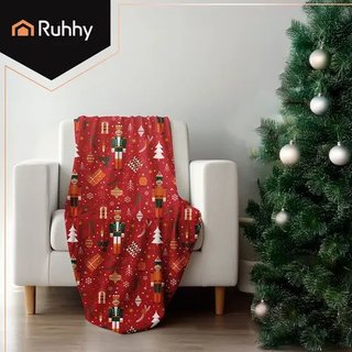 Coperta Natalizia in Flanella 1,5x2 m