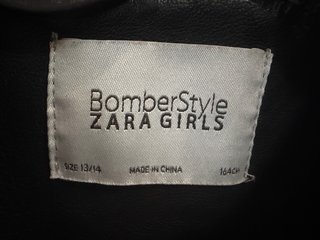 Chaqueta bomber Zara niña  talla 13/14