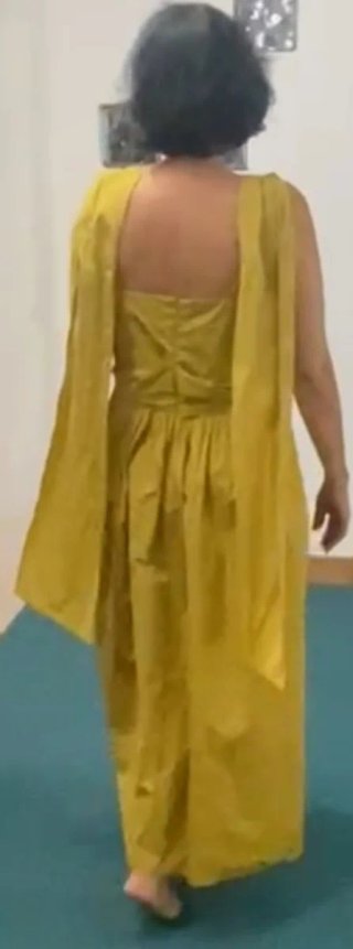 Vestido Roberto Verino Beige/Oro