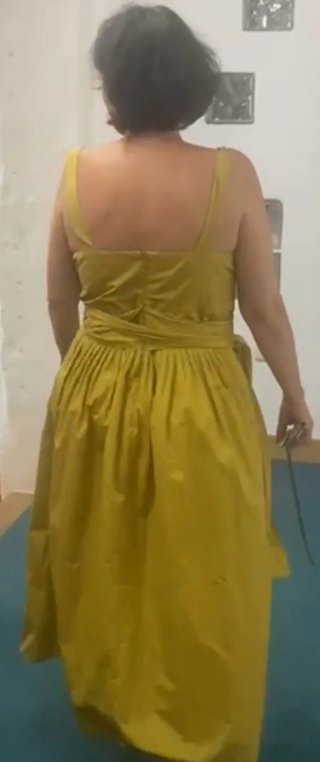 Vestido Roberto Verino Beige/Oro