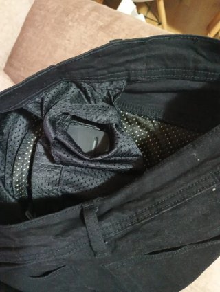 Pantalón vaquero de moto negro ARMURE