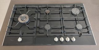 Placa de gas Bosch cristal negro 5 fogones
