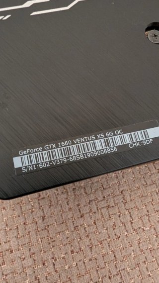 MSI GeForce GTX 1660 VENTUS XS 6G OC 6GB