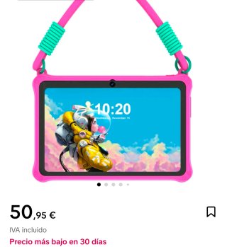 Tablet 7 para niños con protección ocular