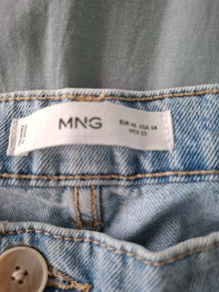 Pantalón Vaquero Ancho Mango