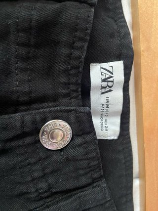 Pantalón Cargo Negro Zara