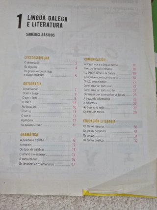 4 cuadernos 1°Primaria: Mate galego lengua science
