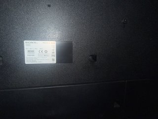 TV sony 75 Negra y Plateada