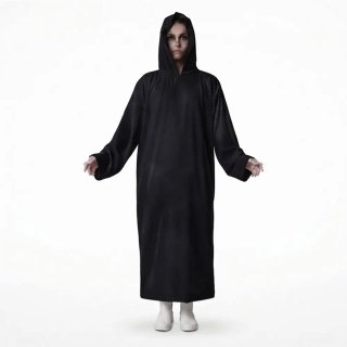 Túnica Negra con Capucha 130cm