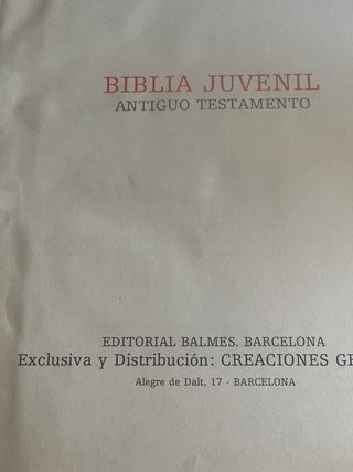 Biblia Juvenil – Antiguo y Nuevo Testamento (1973)