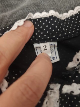Traje Casera Vasca Negro/Blanco