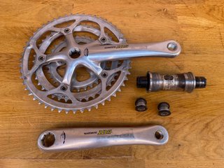 Bielas Shimano 105 FC-5504 Triple + Eje pedalier