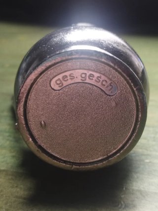 Mini jarra peltre Suiza vintage