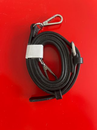 Correa para bolso negra con mosquetones