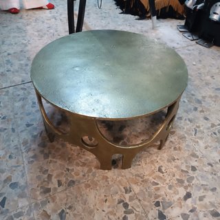 Mesa de Centro Metálica Dorada