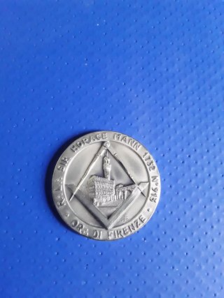 Medaglia Massonica Sir Horace Mann Firenze