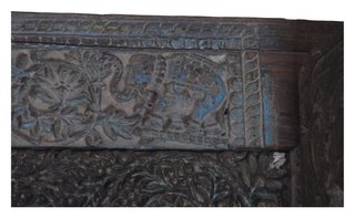 Puerta Noble India Pintada Siglo XIX