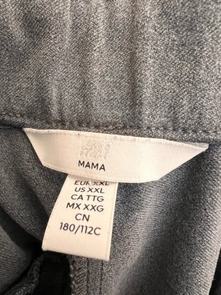 Pantalón premamá vestir gris Talla XXL