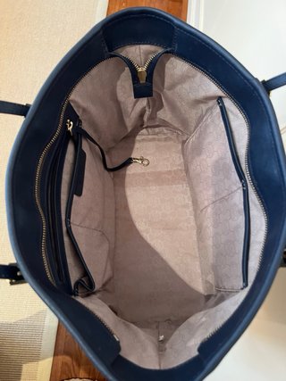 Bolso Michael Kors Piel Saffiano Azul Marino