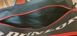 Paletero Dunlop Club Series Negro/Rojo