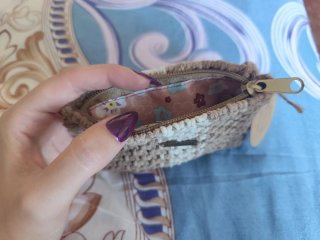 Monedero de Macramé Hecho a Mano