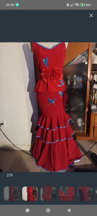 Conjunto Flamenco Dos Piezas Mariposas