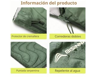 Saco de dormir ultraligero.