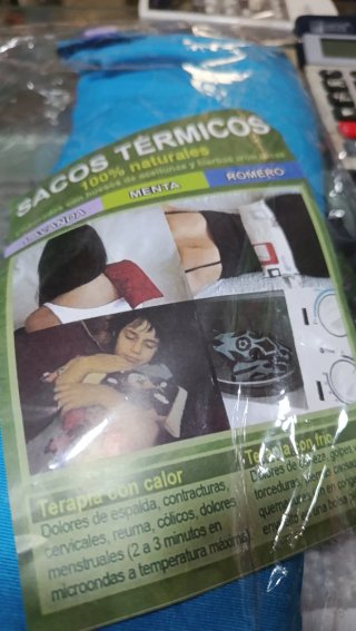 Saco Térmico de Semillas con  dibujo de Chakras