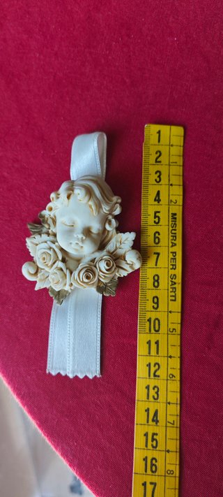 Decorazione Angioletto con Rose Made in Italy